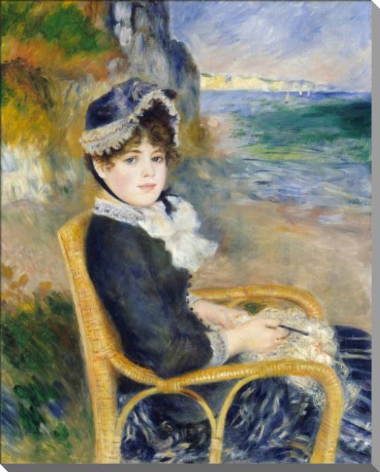 Картины на пластике, пеноркартоне On the beach (Renoir)