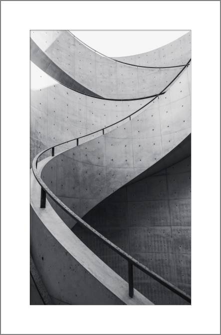 Купить и печать на заказ Картины, фото с паспарту Абстрактный элемент архитектуры