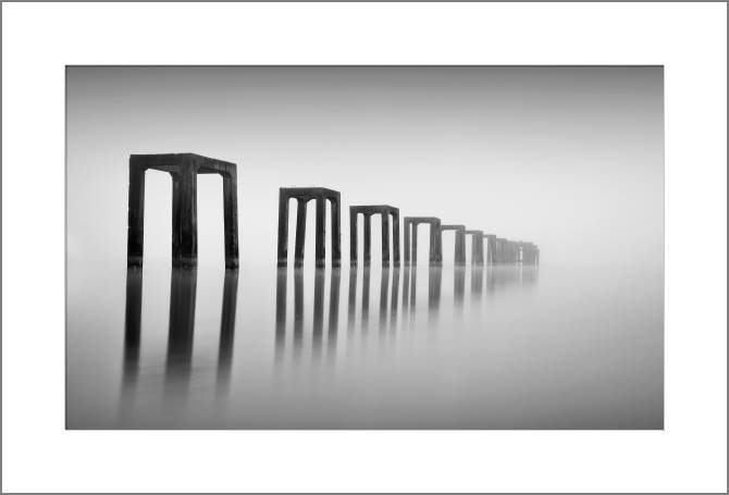 Paintings, photos from Passepartout Pier black and white photo