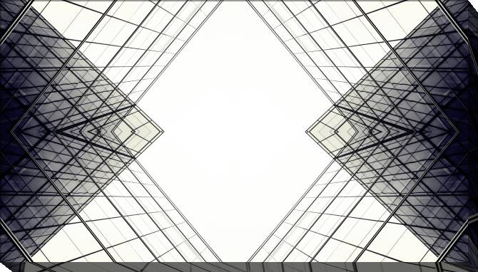 Картины на холсте Abstract geometry of architecture