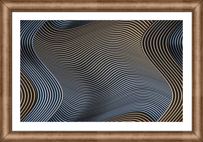 Купить и печать на заказ Картины в рамке, багете Хай-тек волны