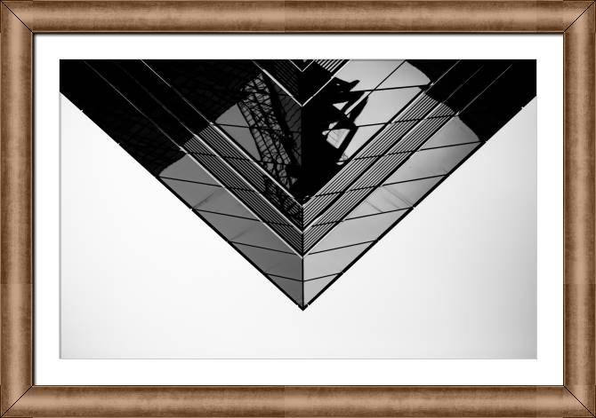 Купить и печать на заказ Картины в рамке, багете Угол здания