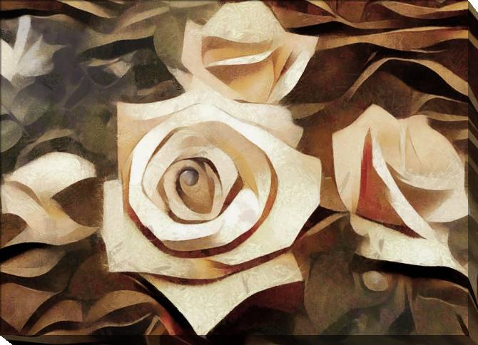 Картины на холсте Roses cubism