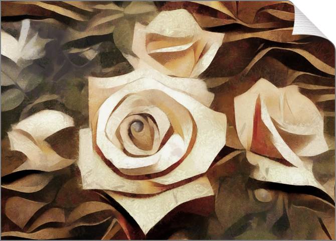 Картины на холсте Roses cubism