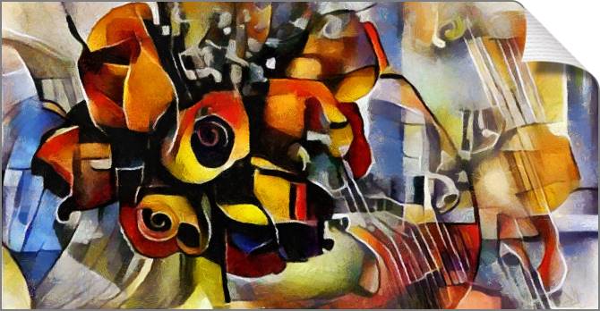 Paintings on canvas Bouquet of cubism