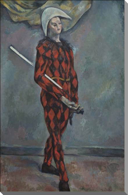 Картины на пластике, пеноркартоне Harlequin (Paul Cezanne)