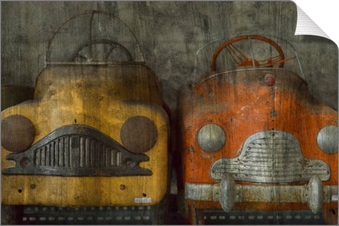 Купить и печать на заказ Картины на холсте Игрушечные ретро автомобили