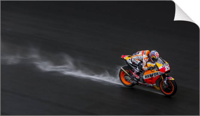 Купить и печать на заказ Картины на холсте Мотогонщик