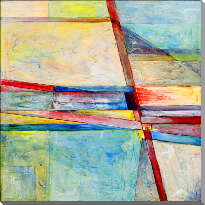 Картины на пластике, пеноркартоне Color lines abstraction