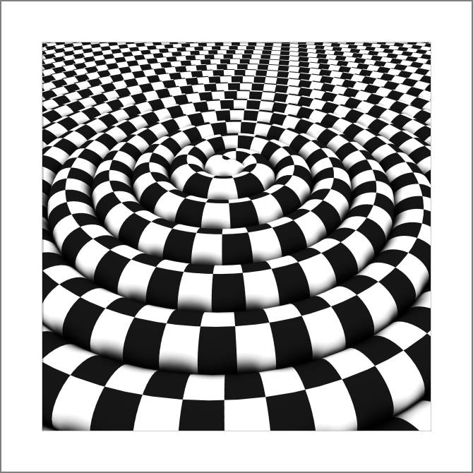 Купить и печать на заказ Картины, фото с паспарту Геометрический оп-арт