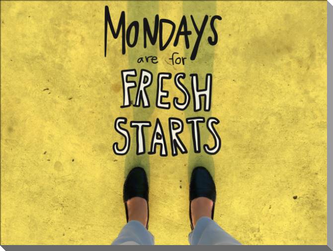 Картины на пластике, пеноркартоне Mondays