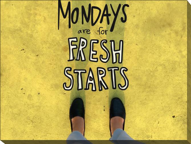 Paintings on canvas Mondays