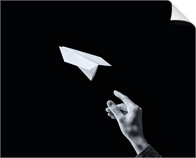 Купить и печать на заказ Картины на холсте Рука и самолетик