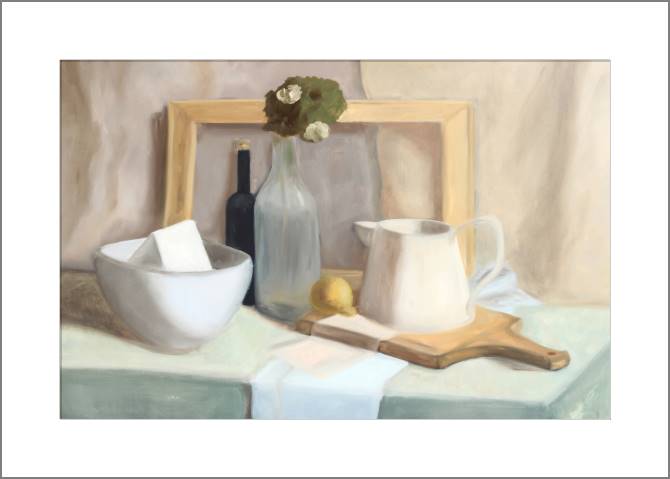 Купить и печать на заказ Картины, фото с паспарту Натюрморт в светлых тонах