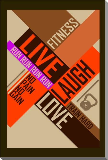 Картины на пластике, пеноркартоне Motivation in retro style