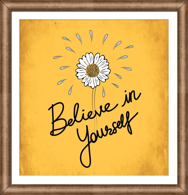 Купить и печать на заказ Картины в рамке, багете Верь в себя