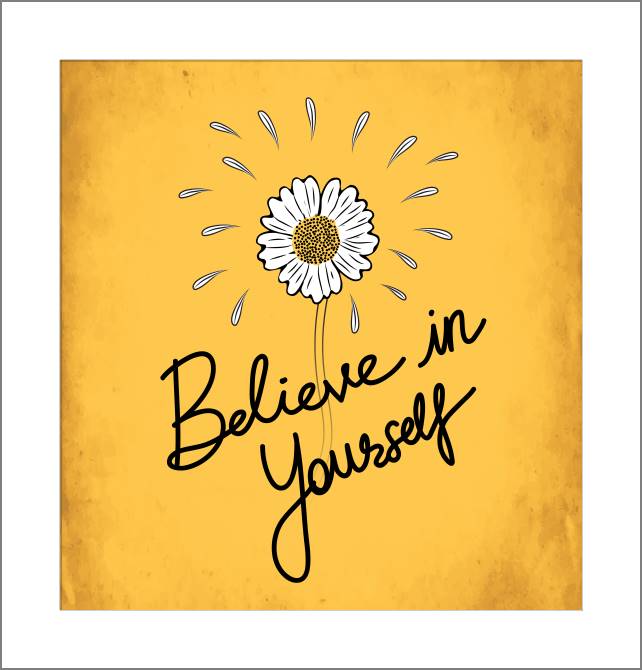 Купить и печать на заказ Картины, фото с паспарту Верь в себя