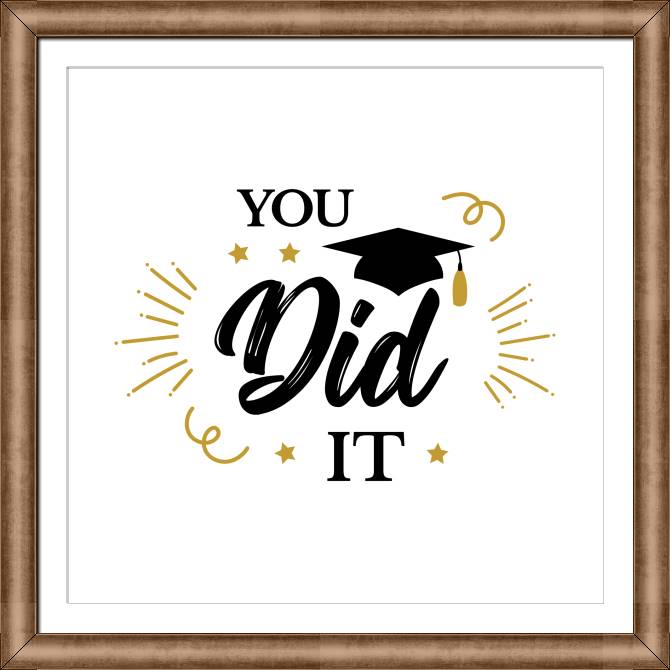 Купить и печать на заказ Картины в рамке, багете You did it