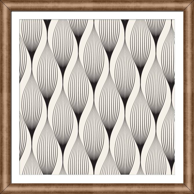 Купить и печать на заказ Картины в рамке, багете Узор из лепестков