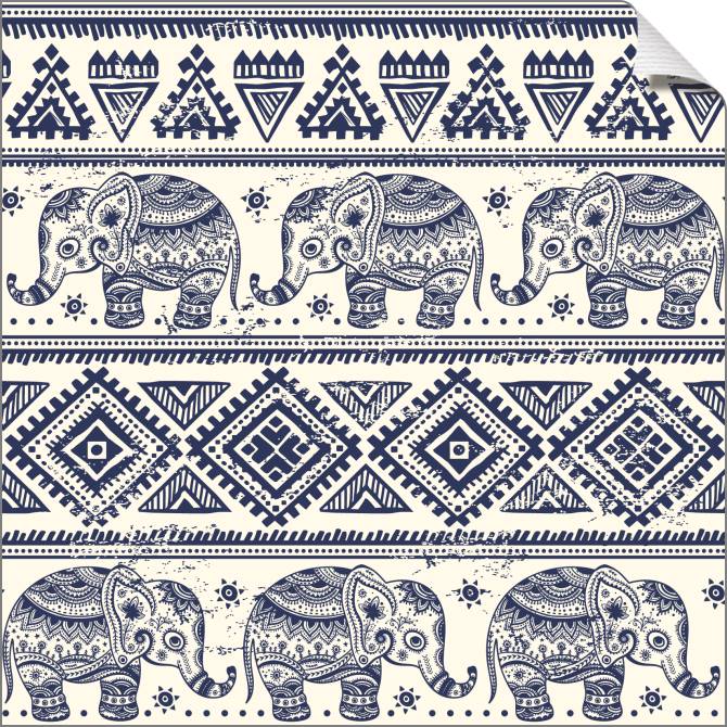 Купить и печать на заказ Картины на холсте Узор со слониками