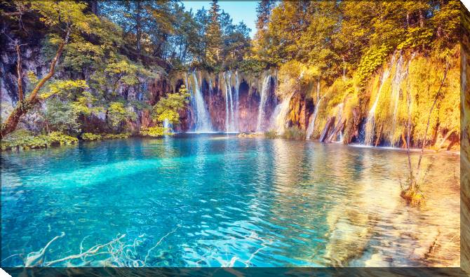 Paintings on canvas Park Plitvice lakes