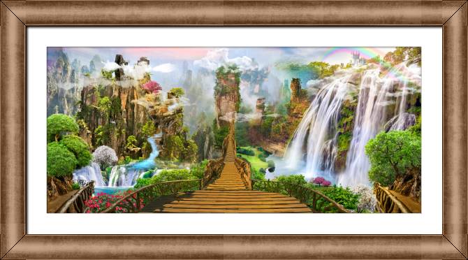 Купить и печать на заказ Картины в рамке, багете Сказочный мир