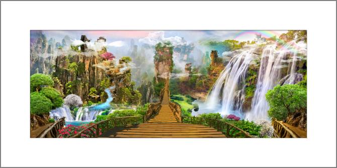 Купить и печать на заказ Картины, фото с паспарту Сказочный мир