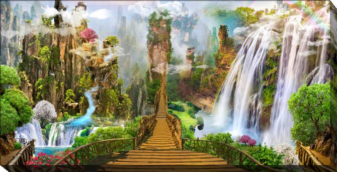 Paintings on canvas Fairy world