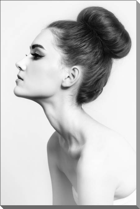 Paintings on plastic, foam cardboard The girl with the beam