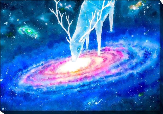 Картины на холсте A series of watercolor to небе_2