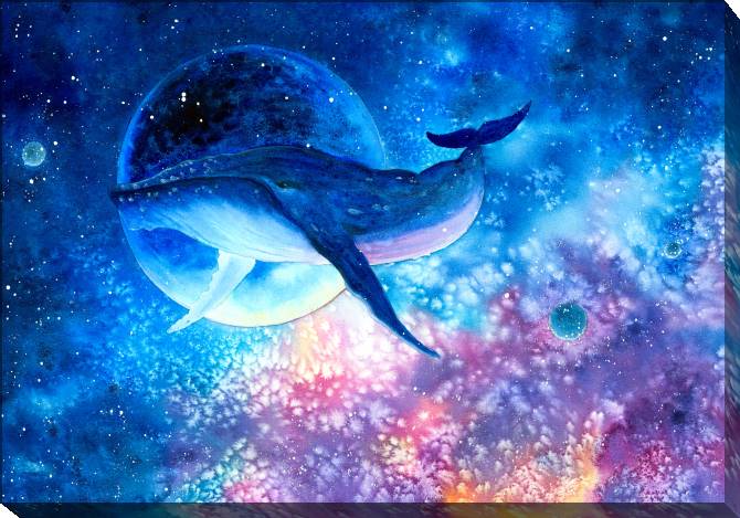 Картины на холсте A series of watercolor to небе_3