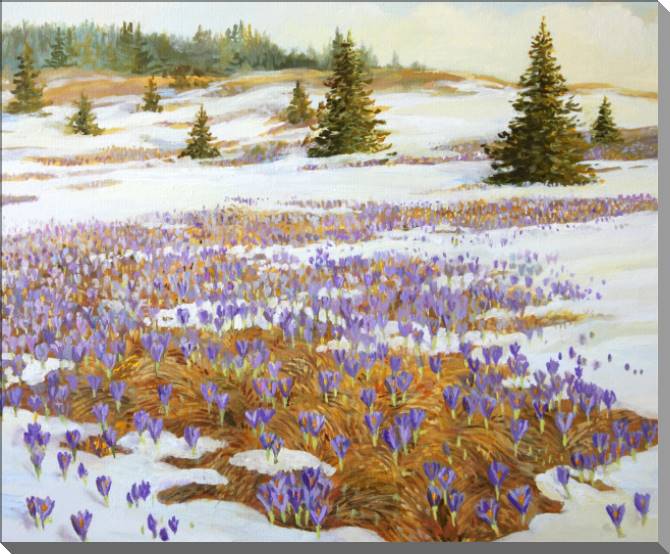 Paintings on plastic, foam cardboard Series the landscape in warm тонах_1