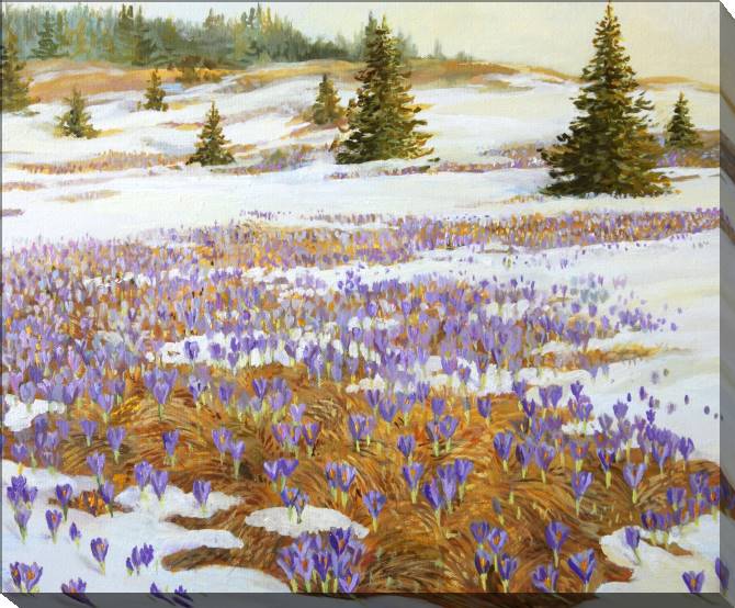 Paintings on canvas Series the landscape in warm тонах_1