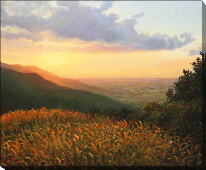 Paintings on canvas Series the landscape in warm тонах_3