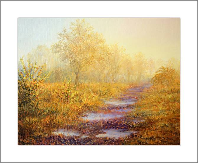 Купить и печать на заказ Картины, фото с паспарту Краски осени