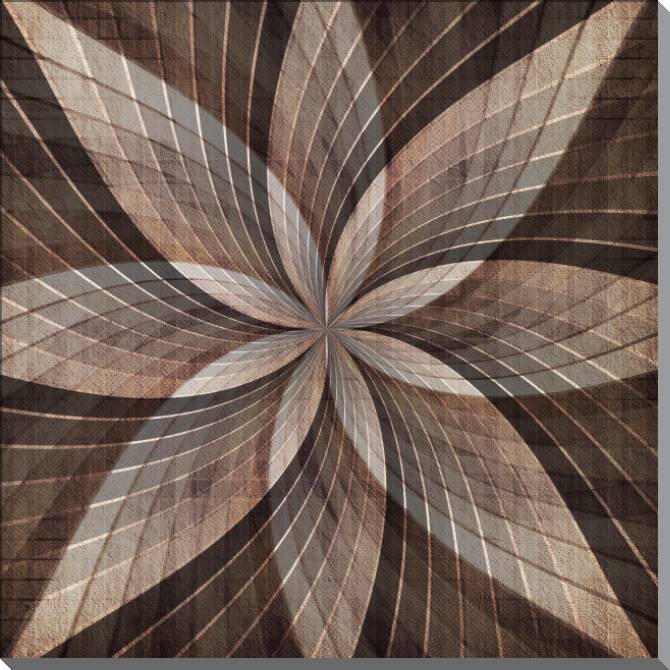 Paintings on plastic, foam cardboard Abstraction flower