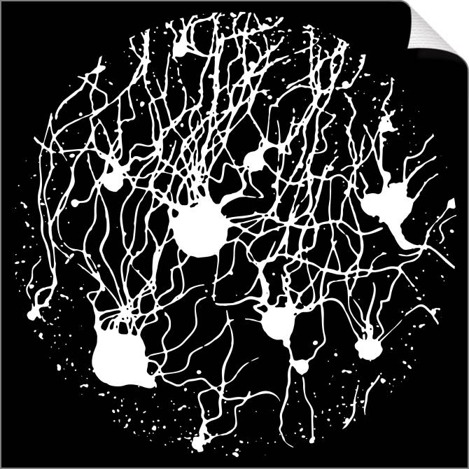 Купить и печать на заказ Картины на холсте Черно-белая абстракция брызги