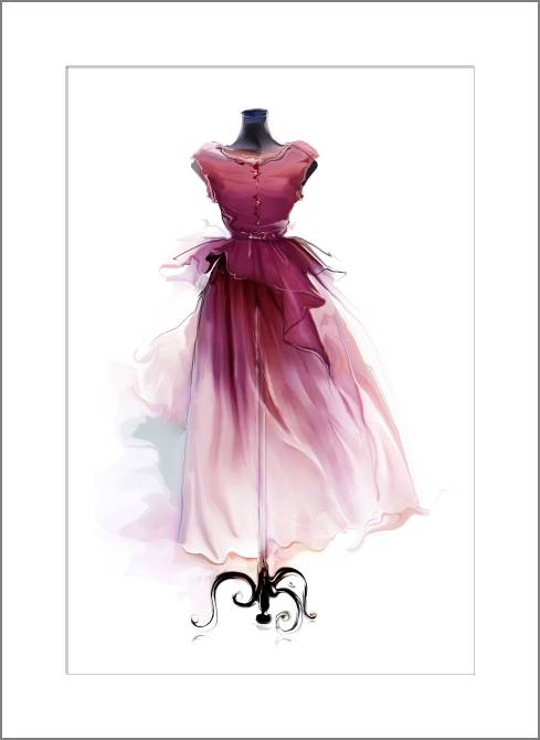 Paintings, photos from Passepartout Retro dress