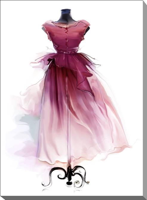 Paintings on canvas Retro dress