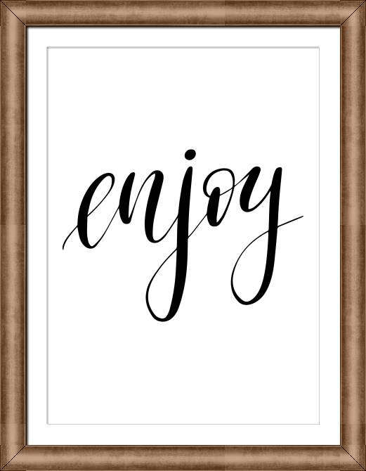 Купить и печать на заказ Картины в рамке, багете Enjoy минимализм