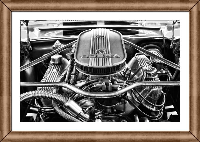 Купить и печать на заказ Картины в рамке, багете Двигатель Ford