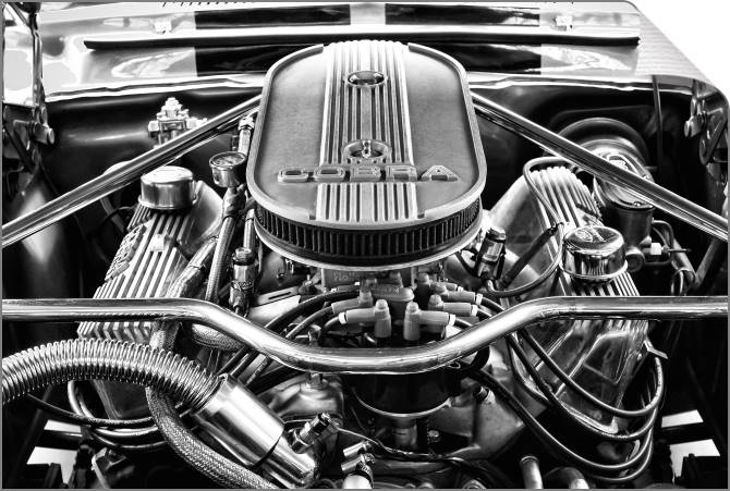 Купить и печать на заказ Картины на холсте Двигатель Ford