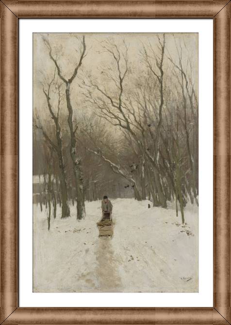 Купить и печать на заказ Репродукции картин Зима в Схевенингских лесах