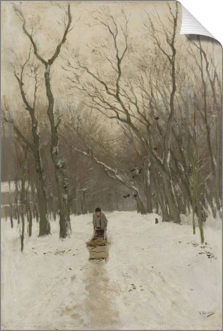 Картины на холсте Winter in the woods Scheveningse (Anton Mauve)