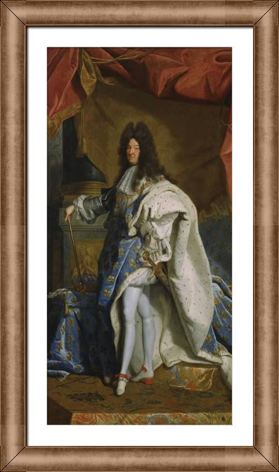 Купить и печать на заказ Картины в рамке, багете Портрет Людовика XIV