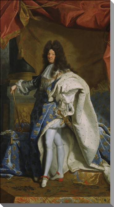 Paintings on plastic, foam cardboard Portrait of Louis XIV (Hyacinthe Rigaud)