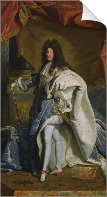 Купить и печать на заказ Картины на холсте Портрет Людовика XIV