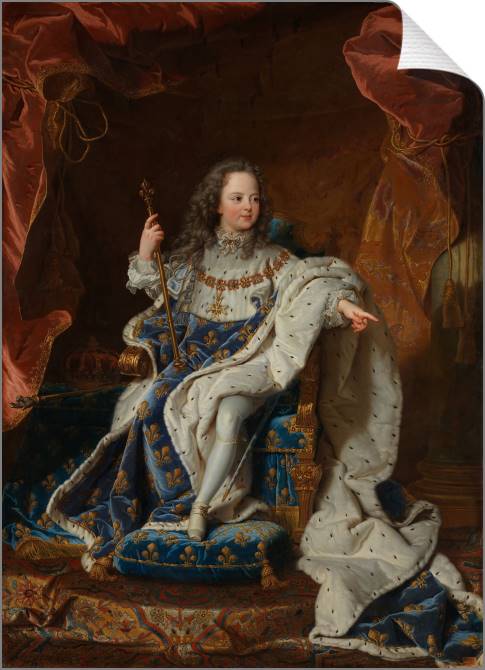 Купить и печать на заказ Картины на холсте Портрет Людовика XV