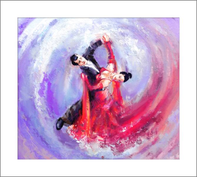 Paintings, photos from Passepartout Couple dance