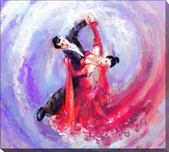 Paintings on canvas Couple dance